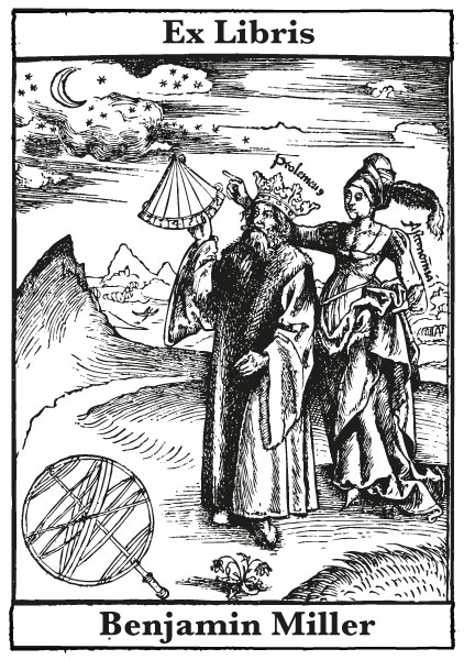 Ex Libris Astronomie und Ptolomäus