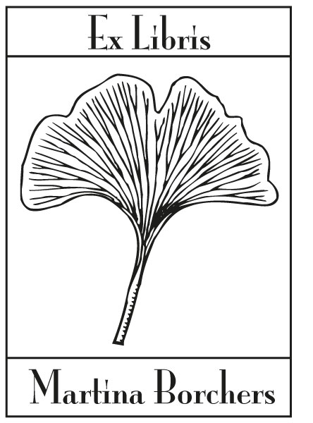 Ex Libris Kategorie Pflanzen, Gingko