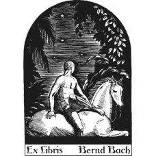 Bookplate horse and rider (el ven-027) by www.exlibris-insel.de/shop